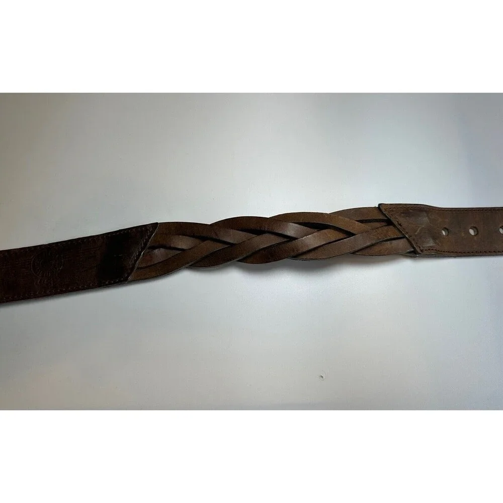 HARLEY-DAVIDSON MEN FULL GRAIN COWHIDE LEATHER BROWN BELT 98481-95VM S 28/30